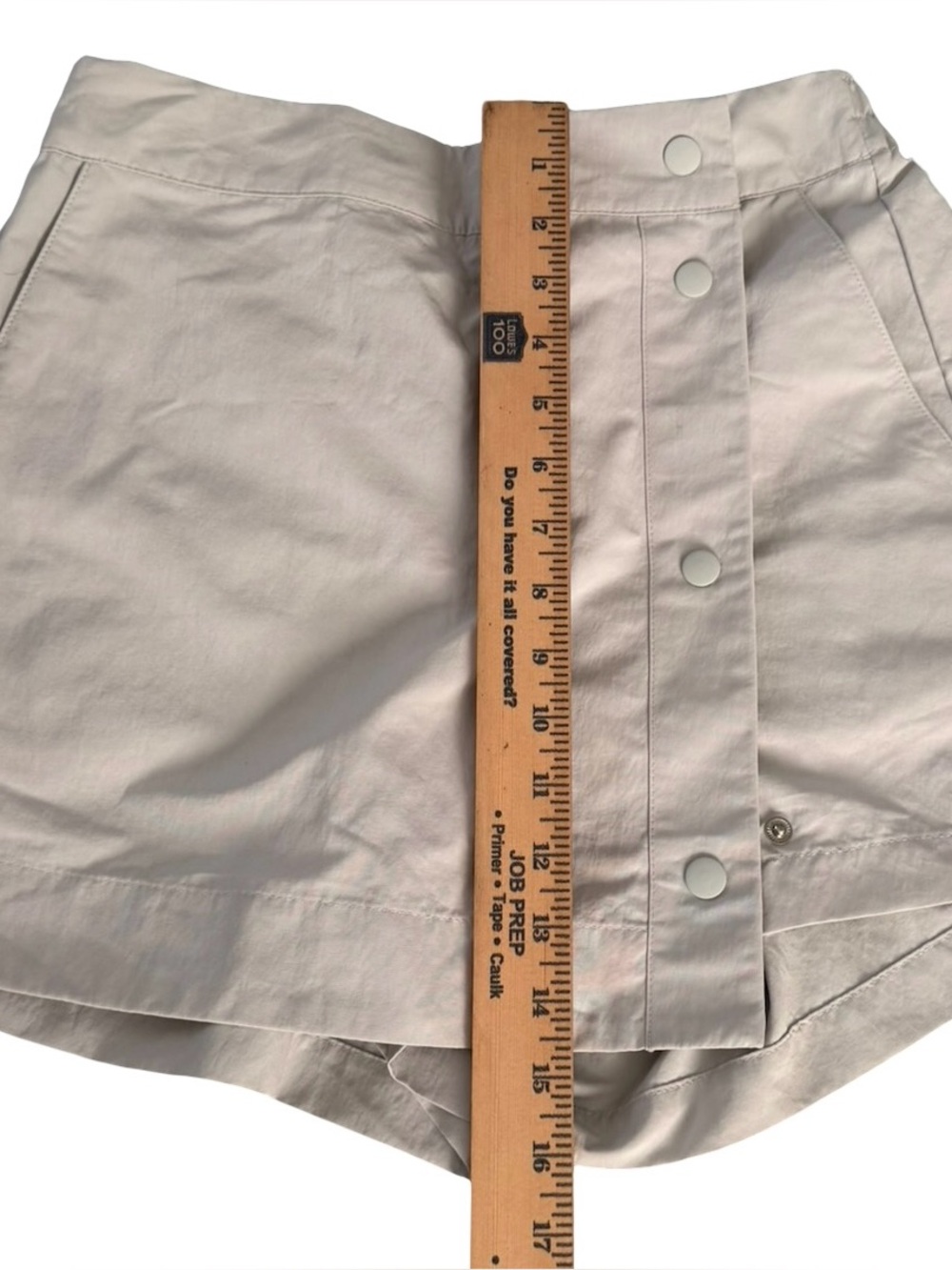 Nike Sportswear Essential Woven Skort Light Silver gray snap front Women’s small - Picture 4 of 14